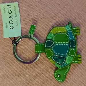 NWT COACH Turtle Keychain!